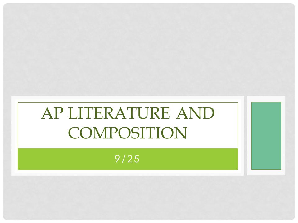 ap literature and composition essay 9